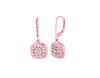 Diamond square earrings