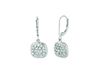Diamond square earrings