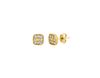 Diamond square earrings