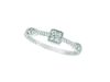 Diamond square & marquise shape ring