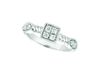 Diamond square & marquise shape ring