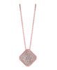 Diamond square necklace