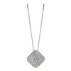 Diamond square necklace