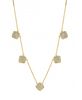 Diamond square necklace