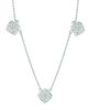 Diamond square necklace
