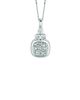 Diamond square necklace