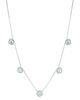 Diamond square necklace