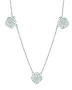 Diamond square necklace