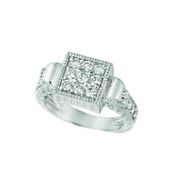 Diamond square ring