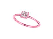 Diamond square ring