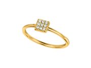 Diamond square ring