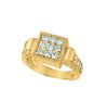 Diamond square ring