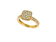 Diamond square ring