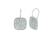Diamond square shape earrings