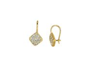 Diamond square shape earrings