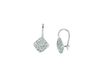 Diamond square shape earrings