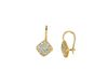 Diamond square shape earrings