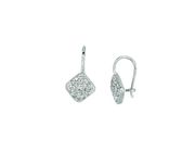 Diamond square shape earrings