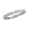 Diamond Stack Ring Band 14K White Gold