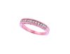Diamond Stackable Ring, 14K Pink Gold Band