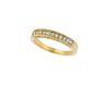 Diamond Stackable Ring, 14K Yellow Gold Band