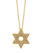 Diamond star necklace