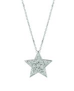 Diamond star necklace