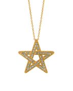Diamond star necklace
