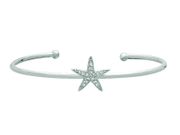 Diamond starfish bangle