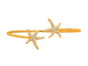 Diamond starfish bangle