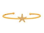 Diamond starfish bangle