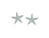 Diamond starfish earrings