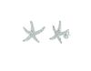 Diamond starfish earrings