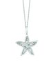 Diamond starfish necklace