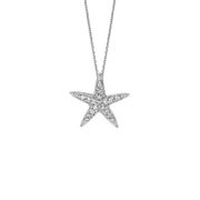 Diamond starfish necklace