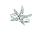 Diamond starfish ring