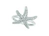 Diamond starfish ring