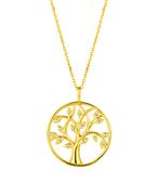 Diamond tree necklace