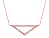 Diamond triangle necklace
