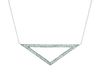 Diamond triangle necklace