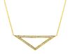 Diamond triangle necklace