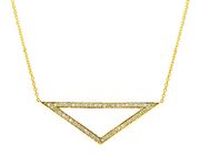 Diamond triangle necklace