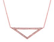Diamond triangle necklace