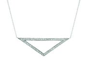 Diamond triangle necklace