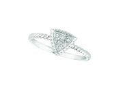Diamond triangle ring