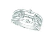 Diamond triangle ring