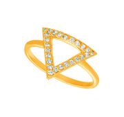 Diamond triangle ring