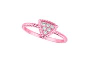 Diamond triangle ring