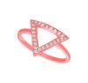Diamond triangle ring