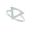 Diamond triangle ring